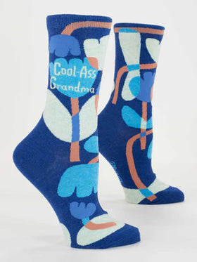 Women’s Blue Q-Cool Ass Grandma Socks