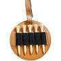 Golf Tee Bag Tag / “Swing, Swear, Repeat” (tan)