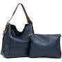 Jen & Co- Alexa 2 in 1 hobo bag- navy - Jilly's Socks 'n Such