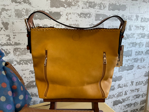 Jen & Co- Alexa 2 in 1 hobo bag- mustard