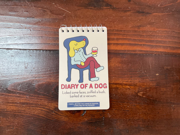Diary of a Dog spiral notebook