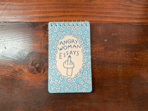 Angry Woman Essays spiral notebook