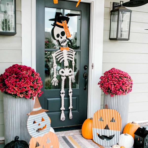 Halloween Skeleton Door Hangers - Jilly's Socks 'n Such
