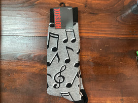 Men’s Hot Sox Music Notes Socks
