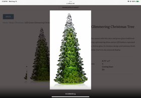 LED Green Glimmering Christmas Tree