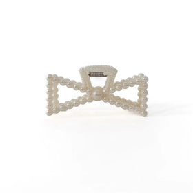 Pearl Bow Hair Clip