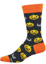 Men’s Spooky Pumpkins Socks