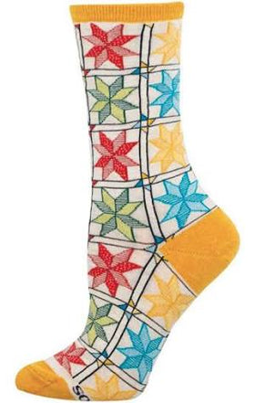 Women’s Quilting Pattern Socks