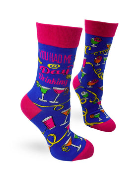 You Had Me at Day Drinking Women’s Crew Socks