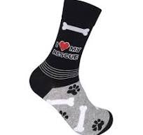 I heart my rescue -One Size - Funatic - Jilly's Socks 'n Such