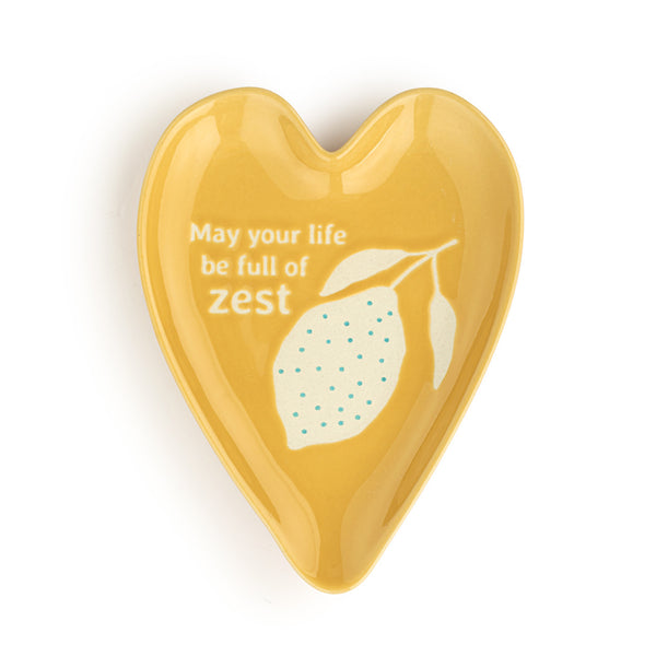 Full of zest heart spoon rest - Jilly's Socks 'n Such