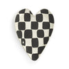 Heart Spoon Rest Black White Checker - Jilly's Socks 'n Such