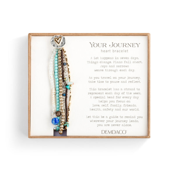 Beaded Love Bracelet- Turquoise - Jilly's Socks 'n Such