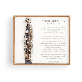 Your journey Beaded Love Bracelet- Gray