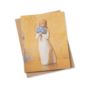 Willow Tree Forget Me Not note card