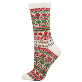 Apple Trees Sweater Socks