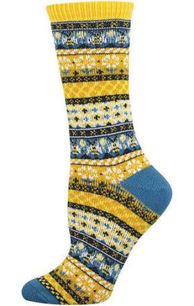 Honey Bees Sweater Socks