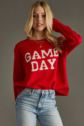 “Game Day” Red Sweater