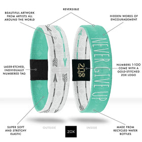 Interactive Bracelets by Zox “Never Give Up”