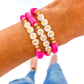 Pink Hope Breast Cancer Bracelet