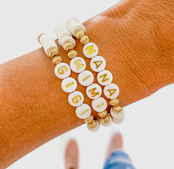 Love Word White Vinyl Bracelet