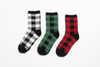 Sole Envy Holiday Plaid Socks