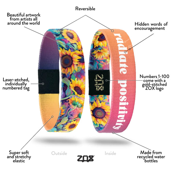 Interactive Bracelets by Zox “Radiate Positivity”