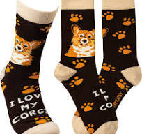 I Love my Corgi - sock by Primitives by Kathy