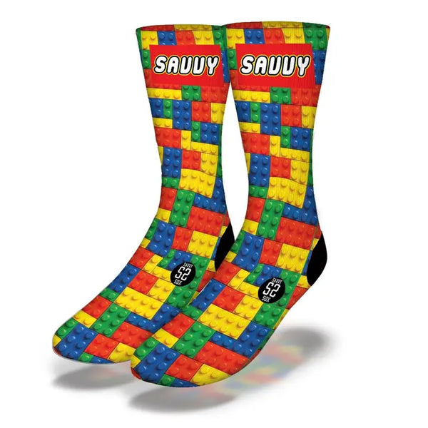 Legos -Adult Size - Savvy Sox - Jilly's Socks 'n Such
