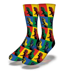 Dino Colored -Adult Size - Savvy Sox