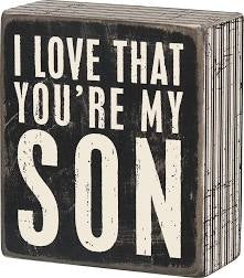 “Son” Box Sign