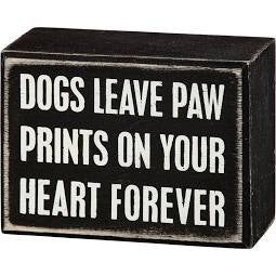“Paw Prints” Box Sign