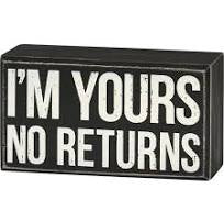 “I’m Yours” Box Sign