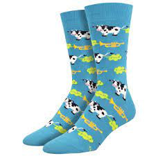 Men's “Moot Toot” Cow Socks - Jilly's Socks 'n Such