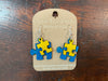 Puzzle Piece Earrings - Jilly's Socks 'n Such