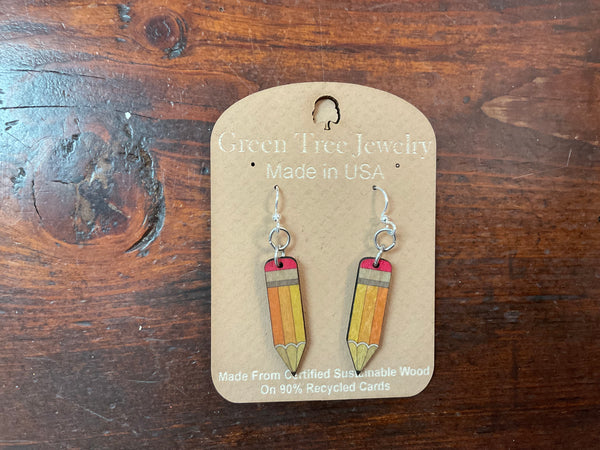 Pencil Earrings - Jilly's Socks 'n Such