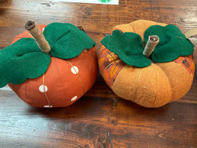 Medium Fall Fabric Pumpkins
