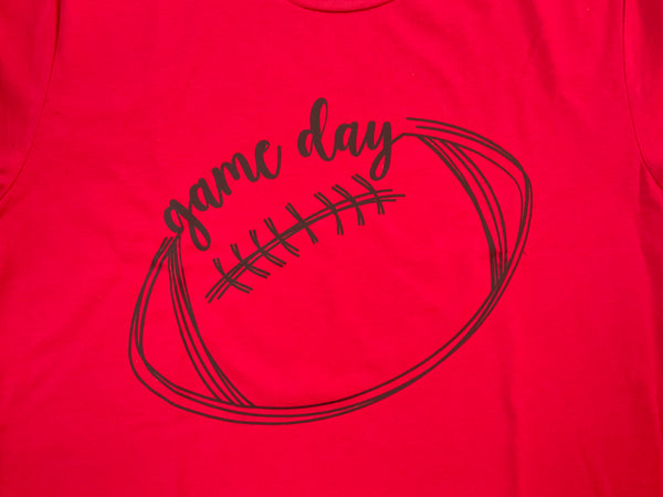 “Game Day” Football T-Shirt - Jilly's Socks 'n Such