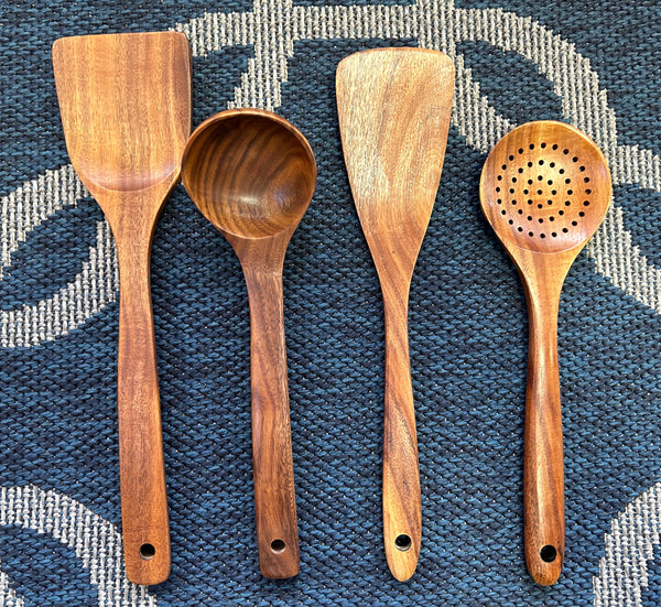 Wooden Kitchen Utensils - Jilly's Socks 'n Such