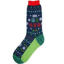 Men’s “Well Fa la la-di-dah” Socks - Jilly's Socks 'n Such