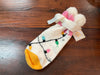 Plush Footie Slippers with Pompoms and Grippers - Jilly's Socks 'n Such