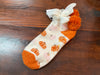 Plush Footie Slippers with Pompoms and Grippers - Jilly's Socks 'n Such