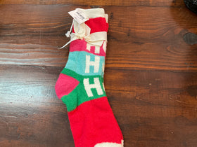 Women’s Plush Holiday Crew Socks