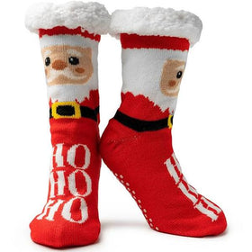 Two Left Feet Slipper Socks - Ho Ho Ho