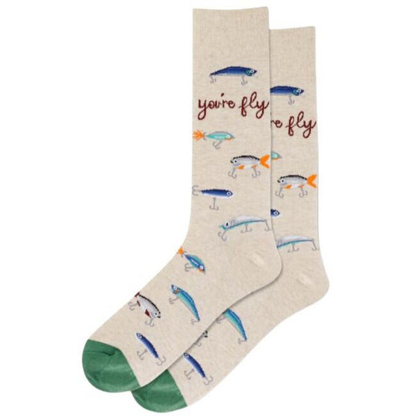 Men’s “You’re Fly” Fishing Socks - Jilly's Socks 'n Such