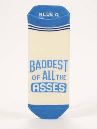 Men’s “Baddest of all the asses” Sneaker Socks lg/xl
