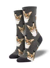 Women’s “Boop” Cat Socks - Jilly's Socks 'n Such