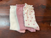 Pink & White Ruffle Top women’s socks - Jilly's Socks 'n Such