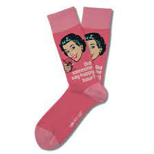 “Did someone say happy hour?” women’s sock