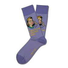 “If you need to talk, I will pretend to listen” women’s sock
